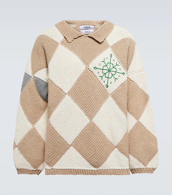  Adish Adish Jacquard Cotton Sweater 