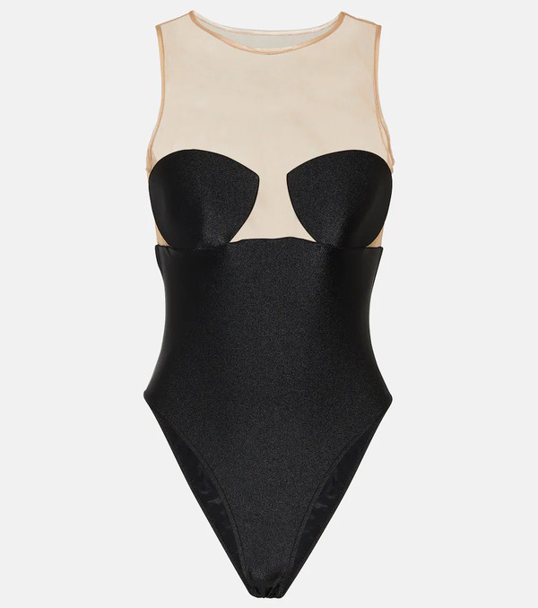  Adriana Degreas Adriana Degreas Hands Tulle Bodysuit 