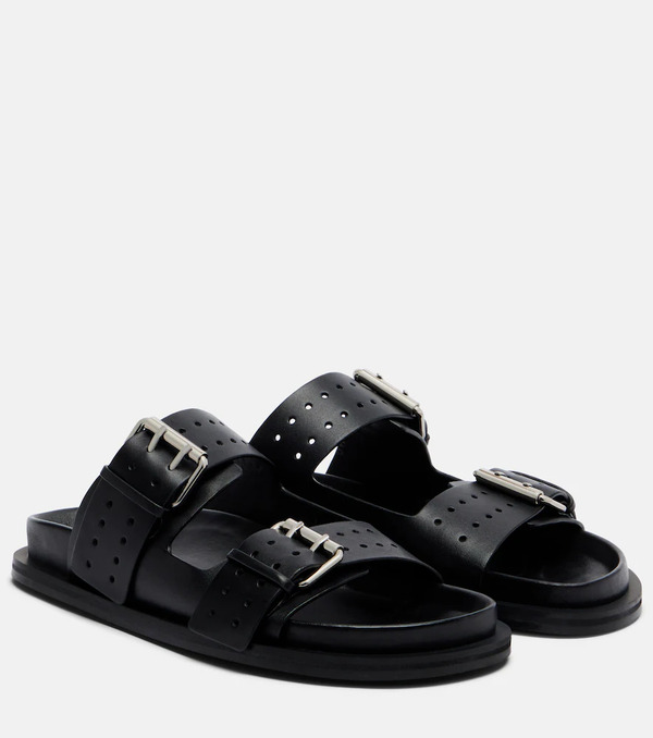  A.emery A.emery Leon Leather Slides 