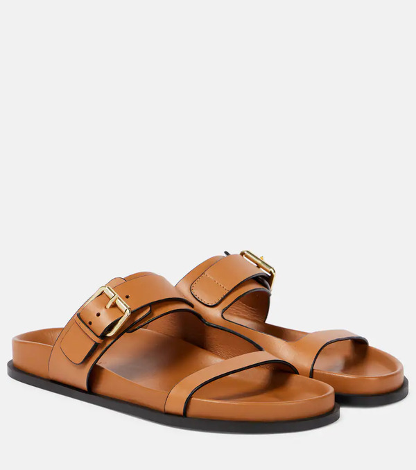  A.emery A.emery Prince Leather Slides 