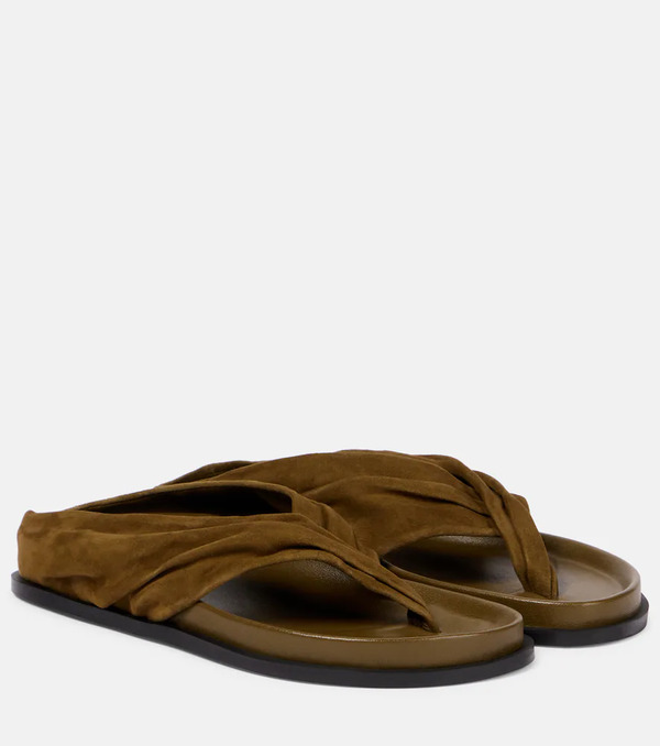  A.emery A.emery Shaw Suede Thong Sandals 