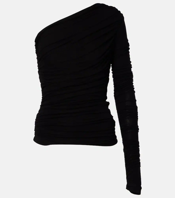 Agolde Agolde Annette Asymmetrical Ruched Top 