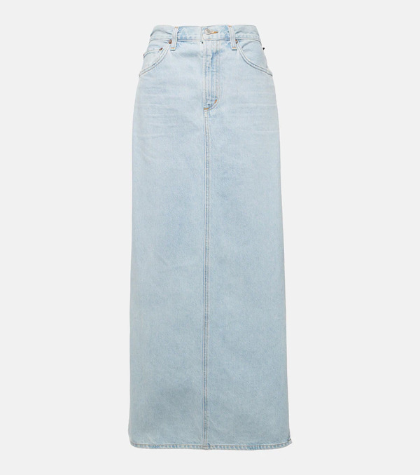  Agolde Agolde Astrid Slice Denim Maxi Skirt 