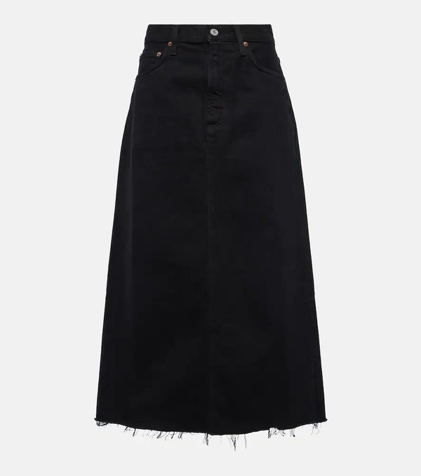  Agolde Agolde Della Denim Midi Skirt 
