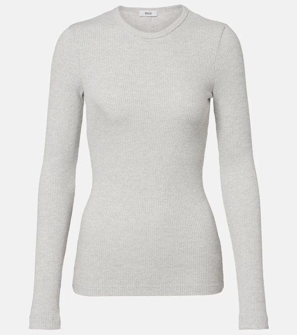  Agolde Agolde Delphi Ribbed-knit Top 