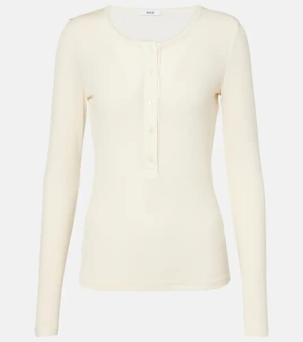  Agolde Agolde Faustine Henley Shirt 