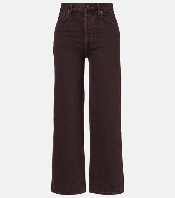  Agolde Agolde Ren Crop High-rise Wide-leg Jeans 