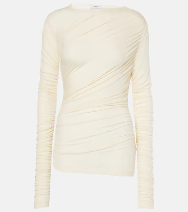  Agolde Agolde Tania Ruched Jersey Top 