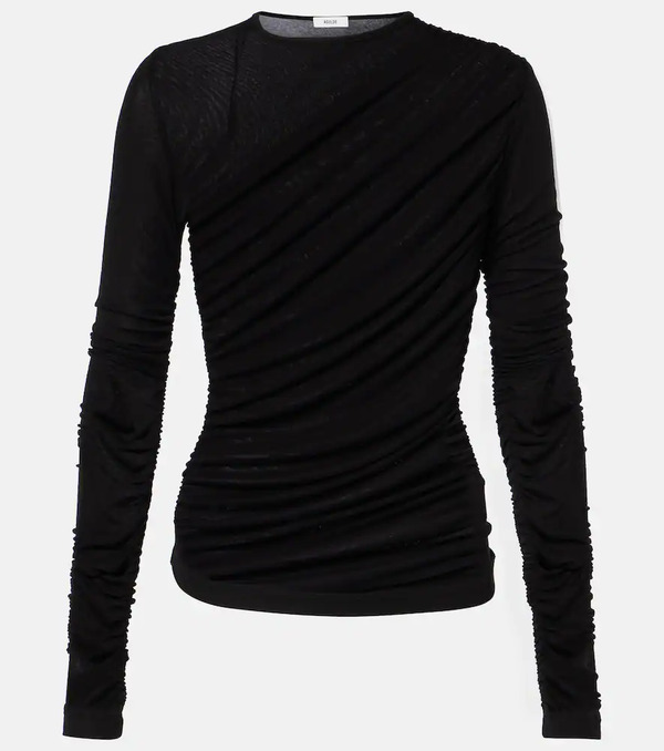  Agolde Agolde Tania Ruched Jersey Top 