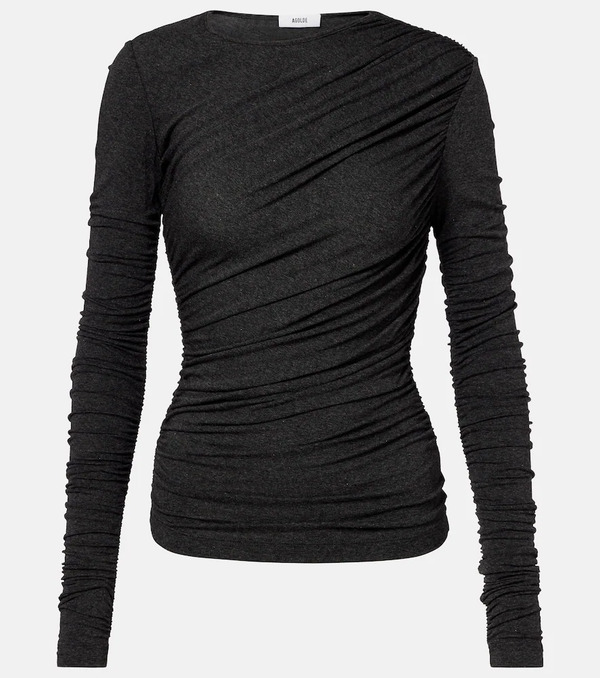  Agolde Agolde Tania Ruched Jersey Top 