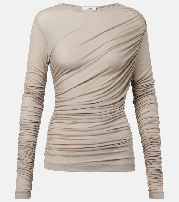  Agolde Agolde Tania Twist Ruched Top 