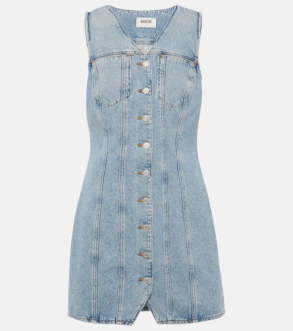  Agolde Agolde Trina Denim Minidress 