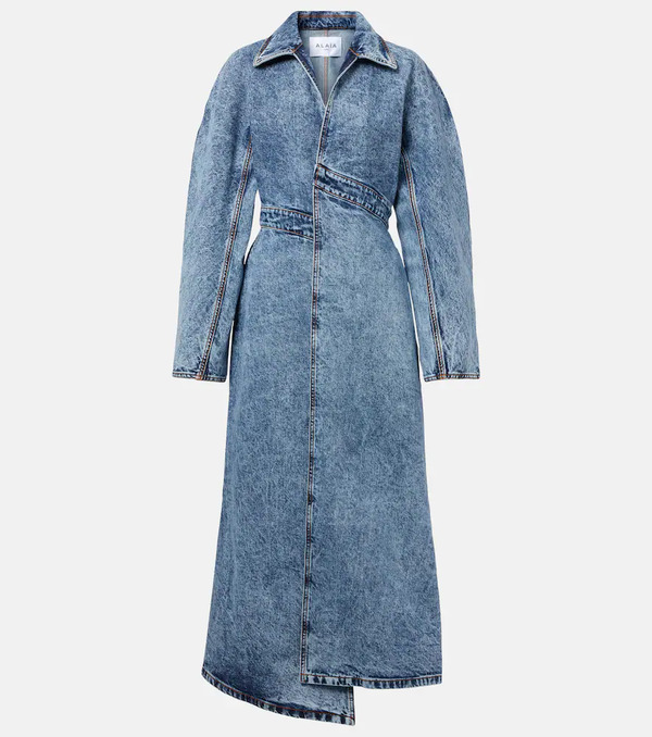  Alaia Alaia Asymmetric Denim Coat 