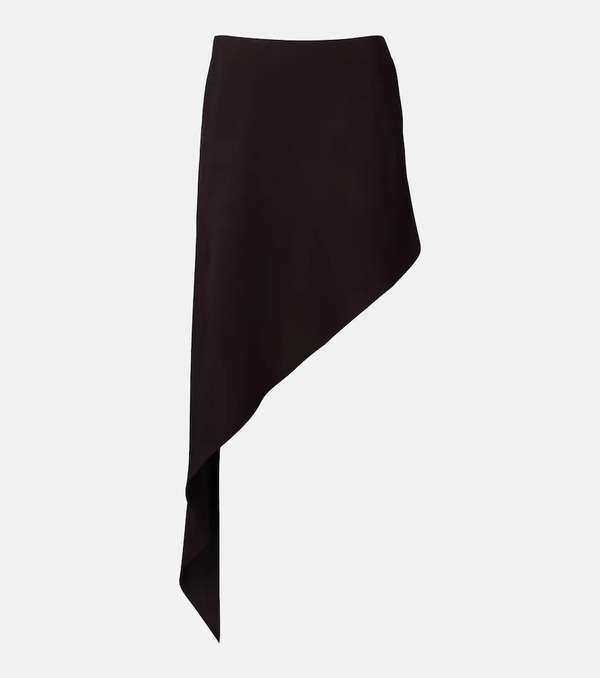  Alaia Alaia Asymmetric Poplin Miniskirt 