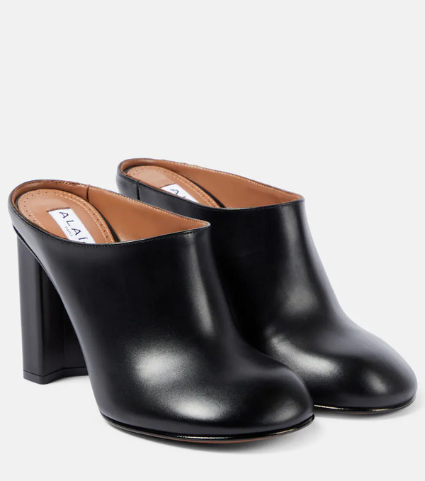  Alaia Alaia Babylone Leather Mules 