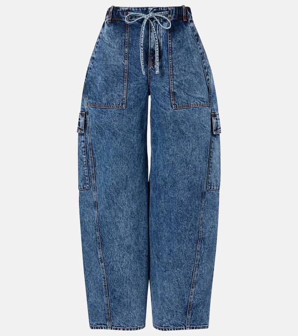  Alaia Alaia Barrel-leg Jeans 