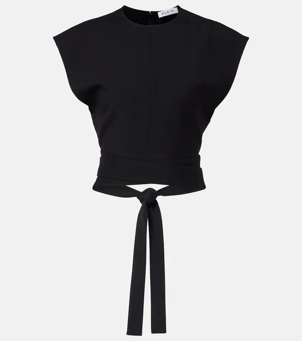  Alaia Alaia Belted Wool Top 