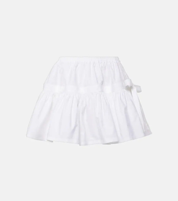  Alaia Alaia Bow-detail Ruffled Miniskirt 