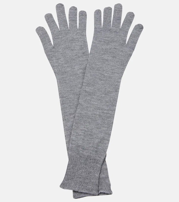  Alaia Alaia Cashmere And Silk Gloves 