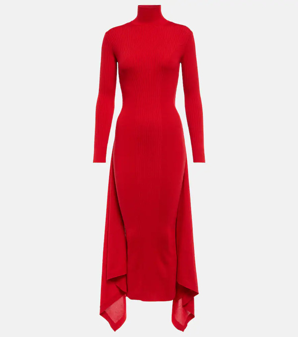  Alaia Alaia Cashmere And Silk Midi Dress 