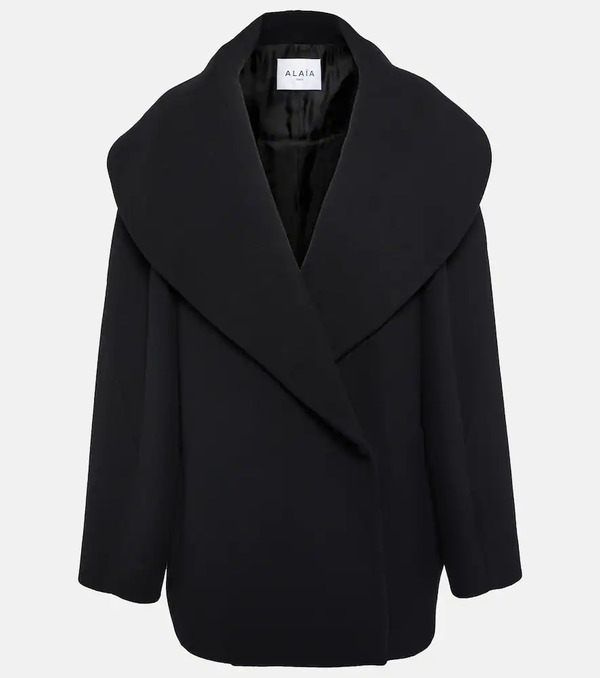  Alaia Alaia Cocoon Wrap Virgin Wool Coat 