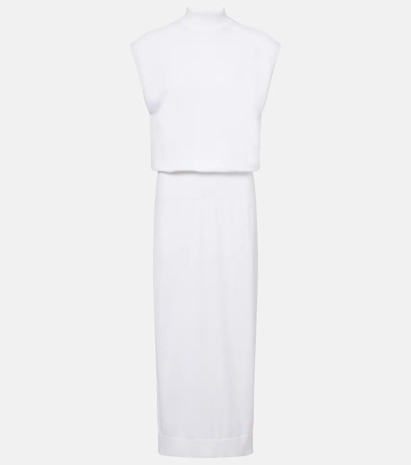  Alaia Alaia Column Cotton Midi Dress 