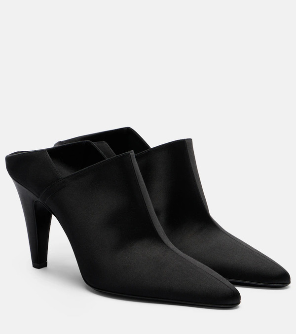  Alaia Alaia Cone Satin Mules 