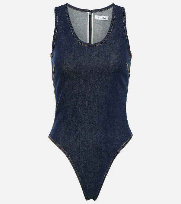  Alaia Alaia Cotton-blend Bodysuit 