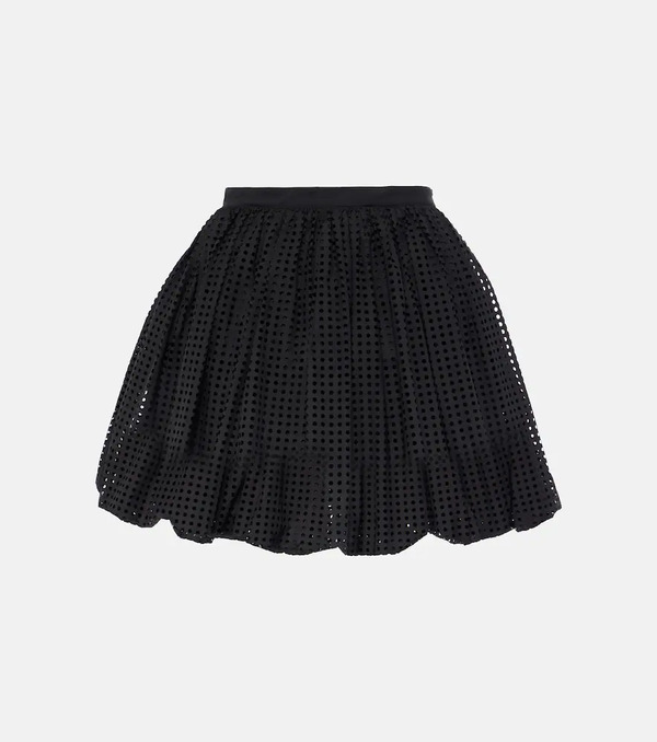  Alaia Alaia Cotton-blend Poplin Miniskirt 