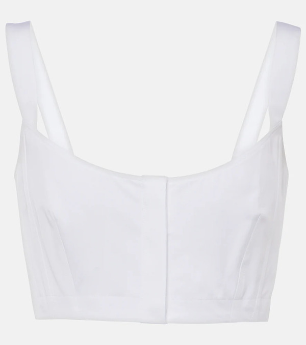  Alaia Alaia Cotton Crop Top 