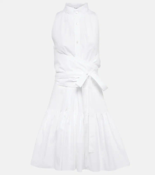  Alaia Alaia Cotton Poplin Minidress 