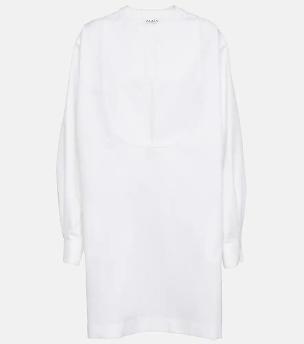  Alaia Alaia Cotton Poplin Minidress 