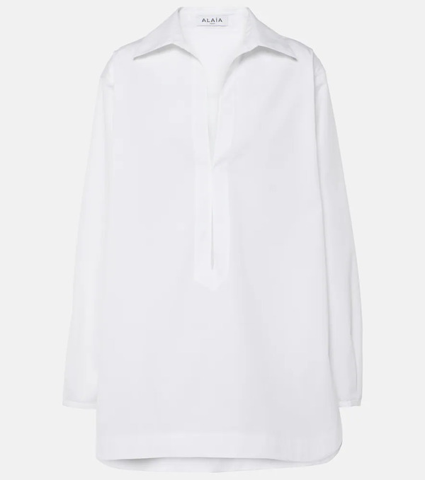  Alaia Alaia Cotton Poplin Minidress 