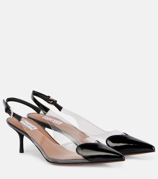  Alaia Alaia Cour Leather-trimmed Pvc Pumps 
