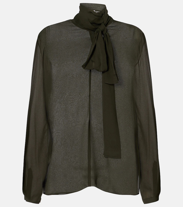  Alaia Alaia Crepe Georgette Blouse 