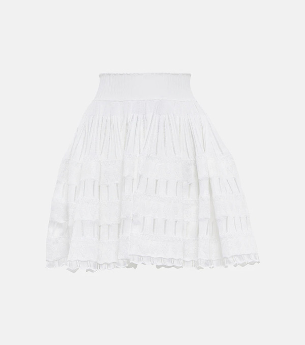 Alaia Alaia Crinoline Pleated Miniskirt 
