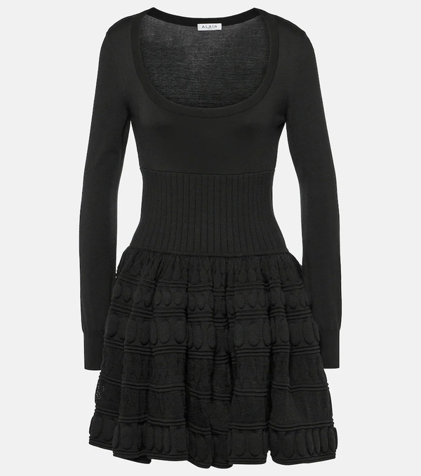  Alaia Alaia Crinoline Wool-blend Minidress 