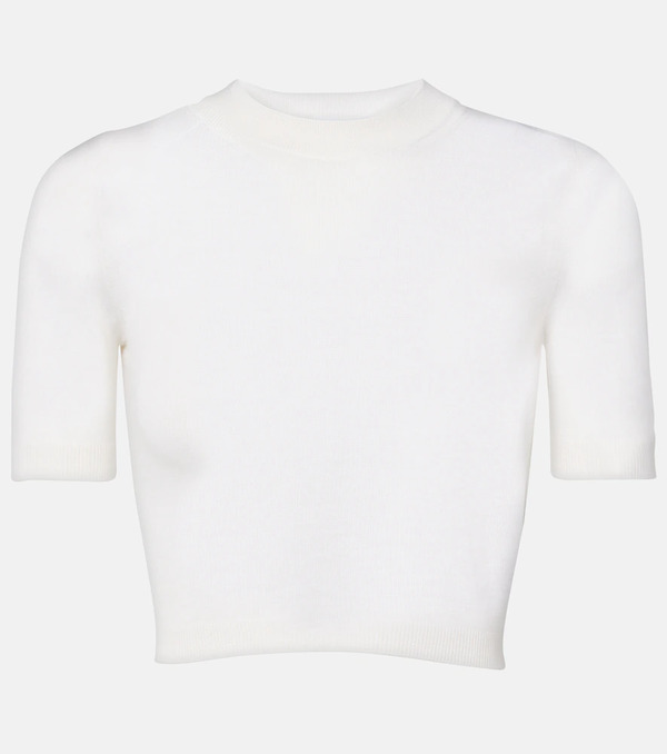 Alaia Alaia Cropped Cashmere Top 