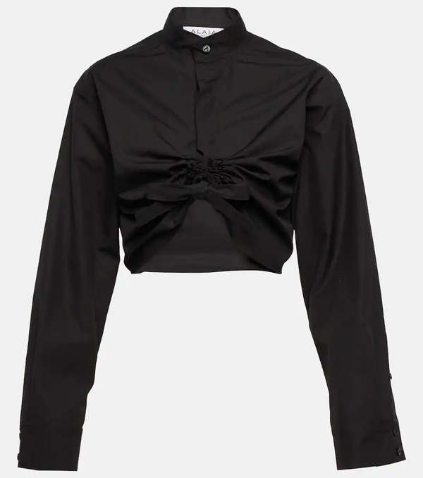  Alaia Alaia Cropped Cotton Shirt 