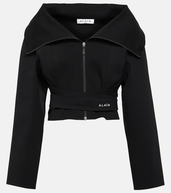  Alaia Alaia Cropped Jersey Jacket 