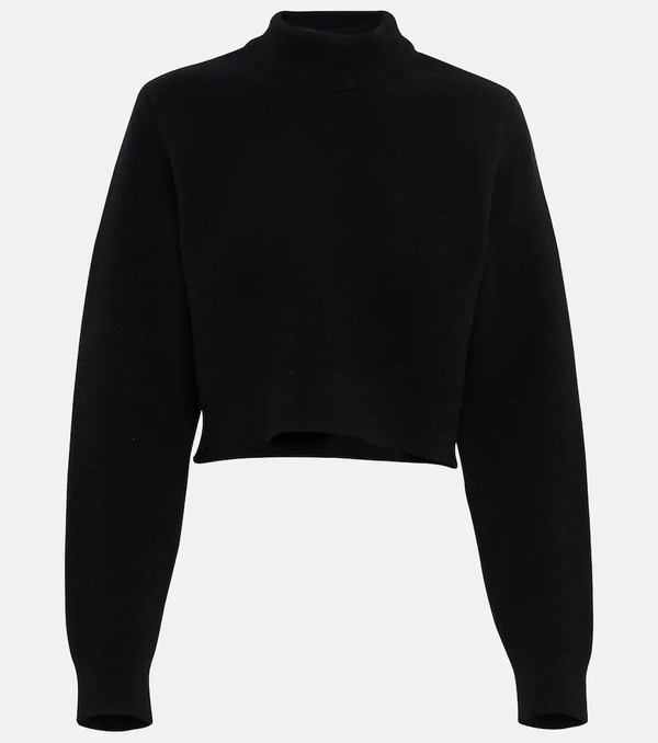  Alaia Alaia Cropped Virgin Wool Turtleneck Sweater 