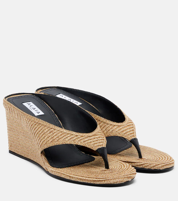  Alaia Alaia Cube Wedge Sandals 