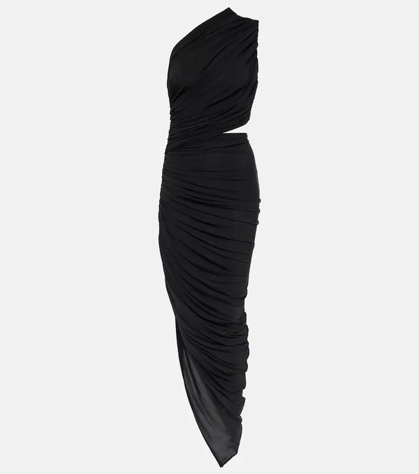  Alaia Alaia Cutout Ruched Jersey Midi Dress 