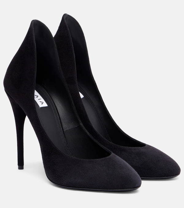  Alaia Alaia Decolette 110 Suede Pumps 