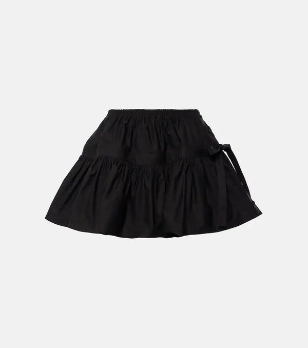  Alaia Alaia Deesser Bow-detail Miniskirt 