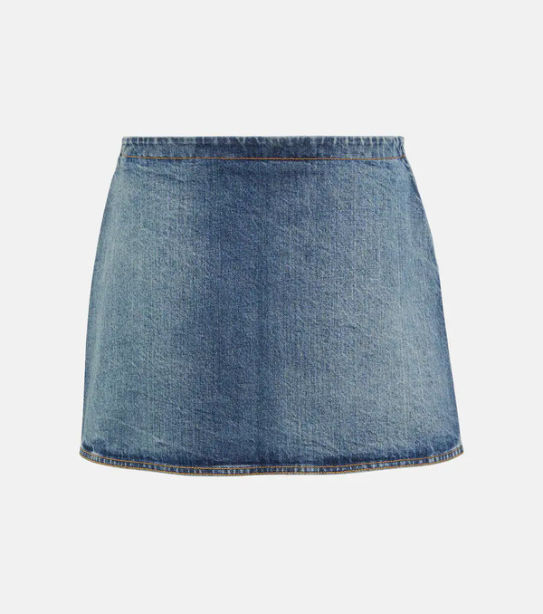  Alaia Alaia Denim Miniskirt 