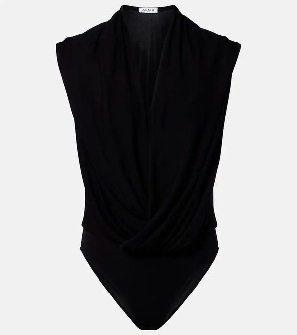  Alaia Alaia Draped Jersey Bodysuit 