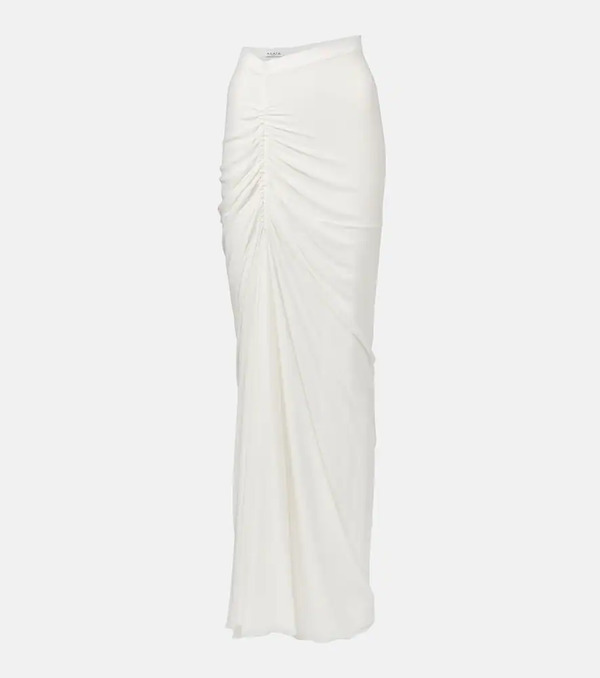  Alaia Alaia Draped Jersey Maxi Skirt 
