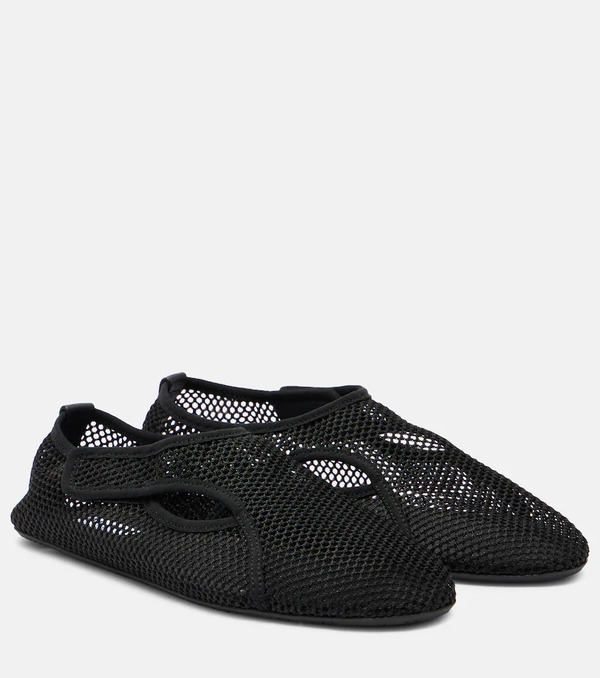  Alaia Alaia Fishnet Slip-on Shoes 