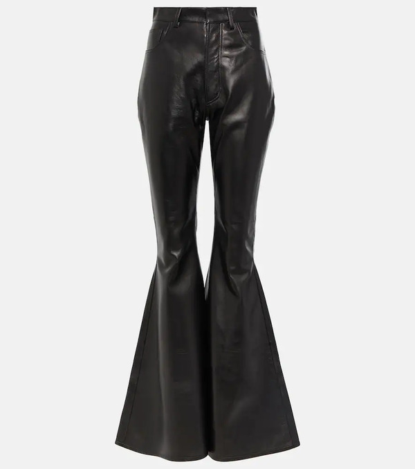  Alaia Alaia Flared Leather Pants 